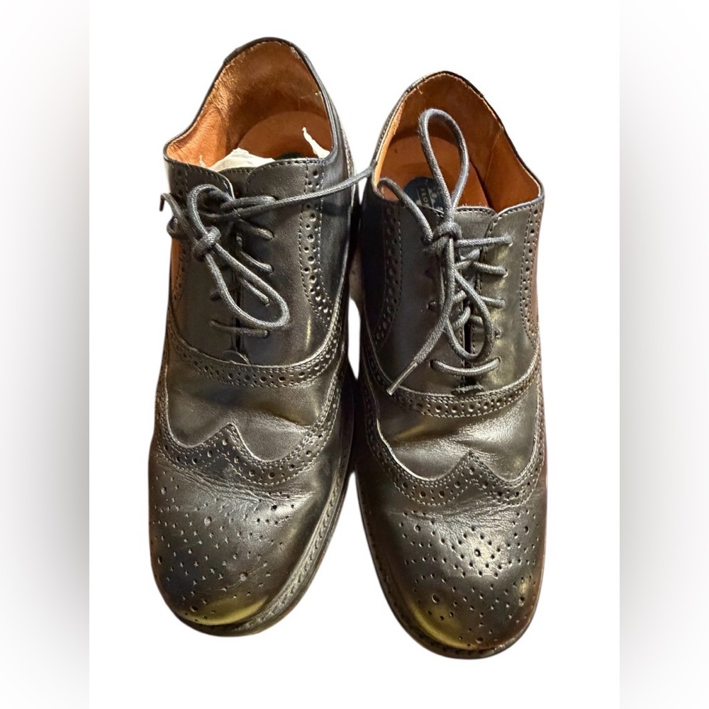 Florsheim Mortimer Black Leather lace up wingtip Men's Brogues shoes 10.5 wide